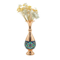 گلدان صراحی مس و پرداز